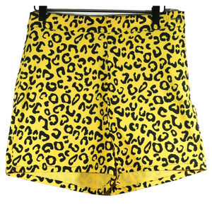 Bettie's Bombshell Shorts Yellow Cheetah Animal Print High Waisted